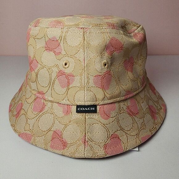 Coach Signature Heart Print Bucket Hat Size XS/S CP354 NWT - Picture 2 of 4